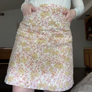 AEO | Floral A Line Skirt w/ Pockets